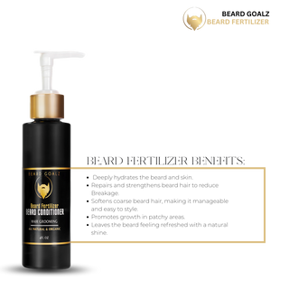 BEARD FERTILIZER: Beard Conditioner Beard Goalz