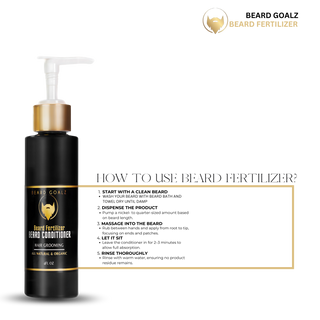 BEARD FERTILIZER: Beard Conditioner Beard Goalz