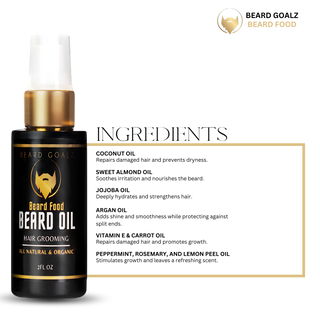 BEARD FOOD: Beard Oil Beard Goalz