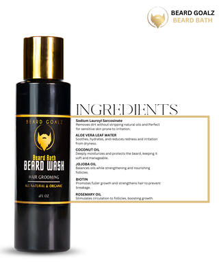 BEARD BATH: Beard Wash Beard Goalz